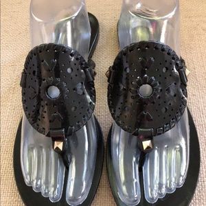 Jack Rogers Black Georgica Jelly flip flop